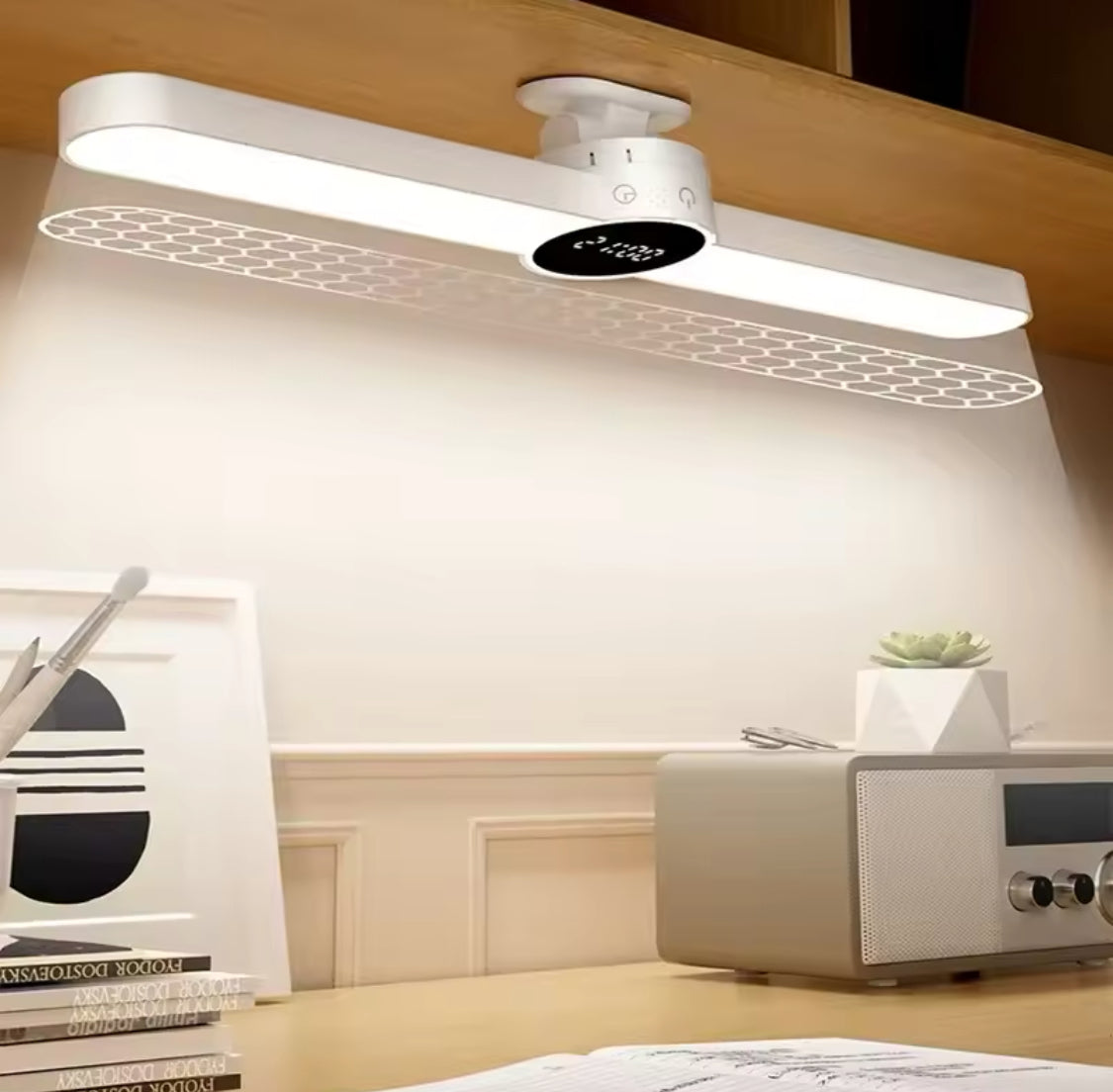 Rechargeable LED Desk Lamp, Magnetic Stepless Hanging Clock Table Lamp, Cabinet Closet Bedroom Desk Night Light Rechargeable LED Desk Lamp, Magnetic Stepless Hanging Clock Table Lamp, Cabinet Closet Bedroom Desk Night Light